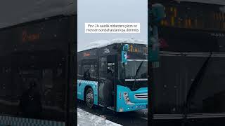 Erzurum’da Bir Gecede Kış Geldi Kar Yağdı Resimi