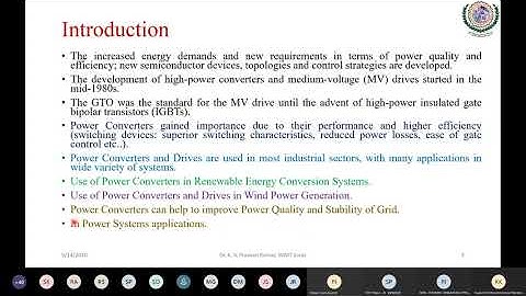 "Control Methods of Power Converters" by Dr. K.V. Pravin Kumar
