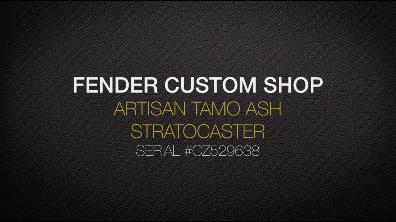 Fender Custom Shop Artisan Tamo Ash Stratocaster