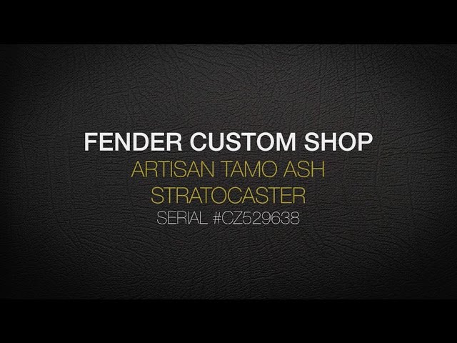 Електрогітара FENDER CUSTOM SHOP ARTISAN TAMO ASH STRAT