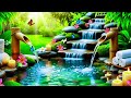 Deep Sleep Bamboo Water Sounds 🌙 Soft Piano & Birds Ambience for Relaxing Night & Stress Relief