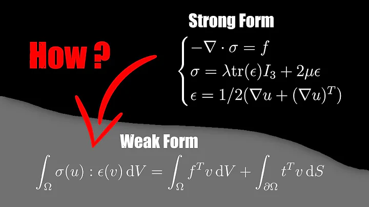 Deriving the Weak Form for Linear Elasticity in Structural Mechanics