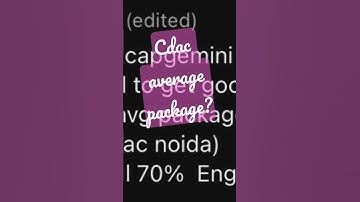 Cdac noida average package ? High package ? #cdac #pgdac #noida