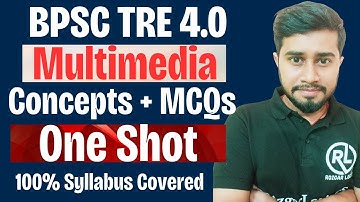 🔥 BPSC TRE 4.0 Computer Science | Multimedia in One Shot | MCQs + PYQs + Notes | Full Practice Set