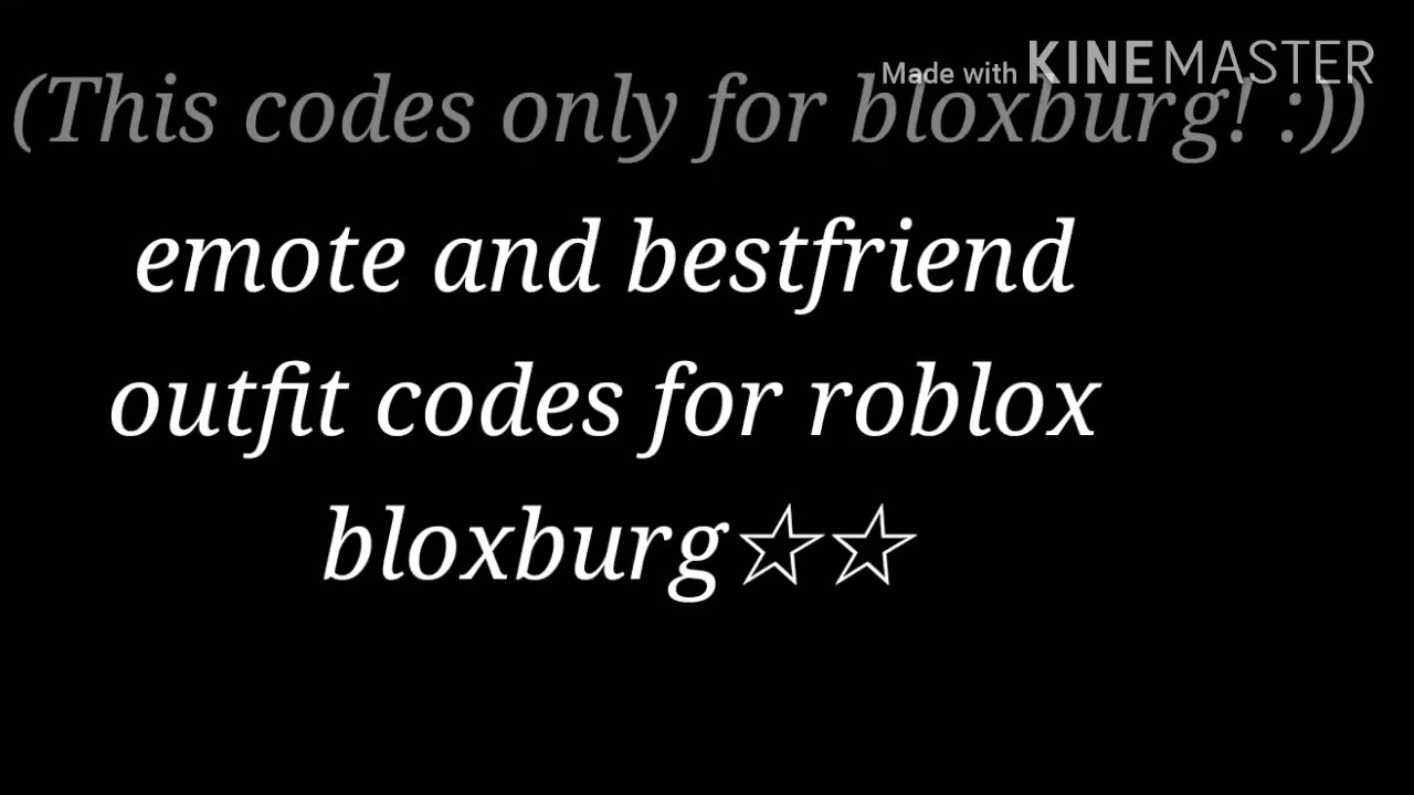 Roblox Emote Codes Bloxburg