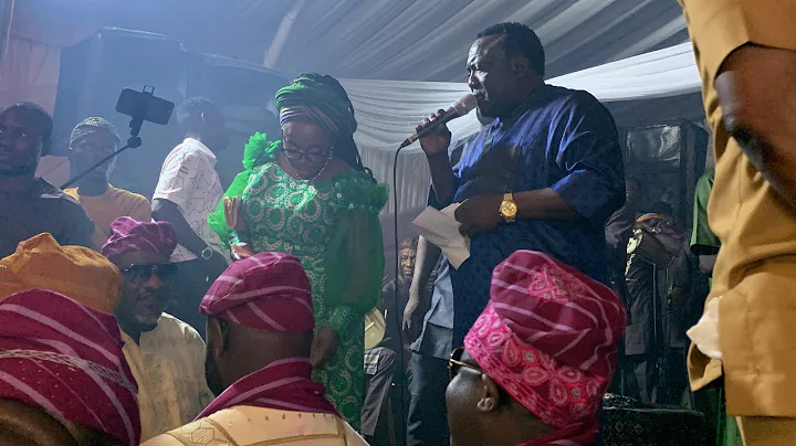 KING SAHEED OSUPA LIGHT UP LAGOS WITH HIS ENERGETIC FUJI MUSIC AT THE WEDDING RECEPTION