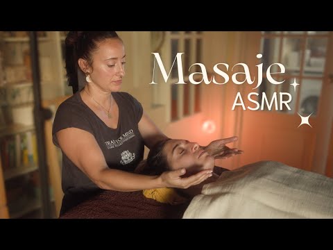ᴀꜱᴍʀ 🌙 Masaje RELAJANTE para liberar el estrés con MEDITACIÓN guiada✨
