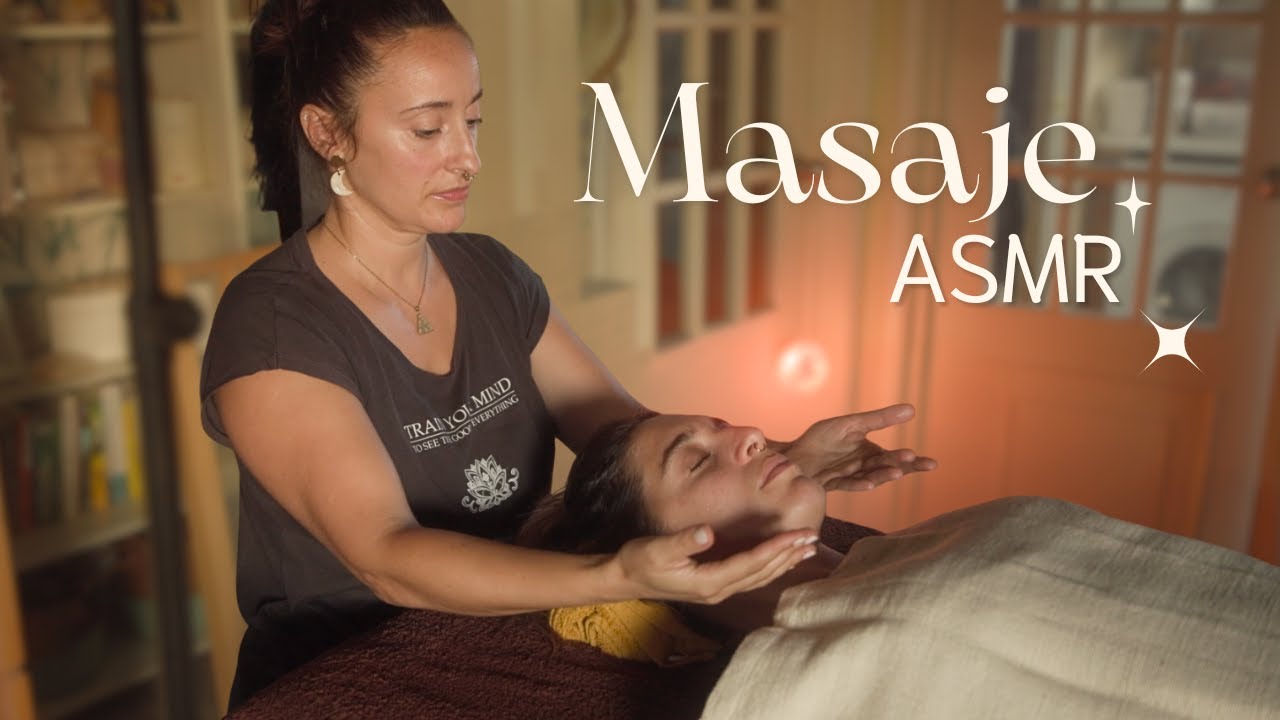ᴀꜱᴍʀ 🌙 Masaje RELAJANTE para liberar el estrés con MEDITACIÓN guiada✨