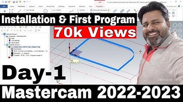 Hoe start je met Mastercam 2021 Dag-1 | Hoe maak en installeer je je eerste CNC-programma in Mast...