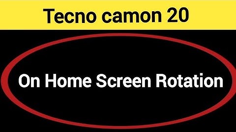 How to turn on home screen rotation, home screen auto rotation on off kaise karen, Tecno camon 20 ho