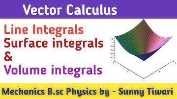 line integral, volume integral and surface integral | line, surface and volume integral |bsc physics