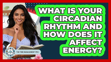 What Is Your Circadian Rhythm And How Does It Affect Energy? - The Time Management Pro