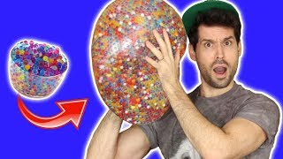 JE DÉCOUPE MA BALLE ANTI-STRESS XXL Action ( Orbeez à GOGO ) Test 