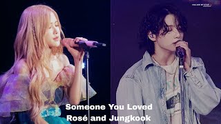 Rosé and Jungkook - Someone You Loved ai cover Resimi