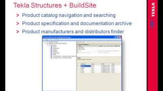 BuildSite - Tekla Structures Building Information Modeling (BIM) Integration