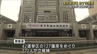 東京都議選　あす投開票　各党が最後の訴え(2021年7月3日)