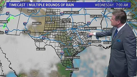 DFW Weather: Chances of rain leading up to Christmas Day