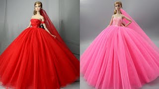 Disney Princess Doll Makeover Diy Miniature Ideas For Barbie - Wig Dress Faceup And More Diy