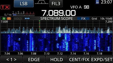CQ WPX SSB 2019 - 40 meter tuning IC7300