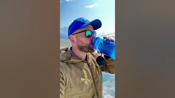 ❄️ When I’m glacier trekking in Alaska, my favorite thing to do is drink the glacier water! #alaska
