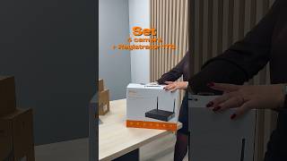 Kit din 4 camere+registrator de 1TB Registratorul funcționează și ca repetor de semnal pentru camere