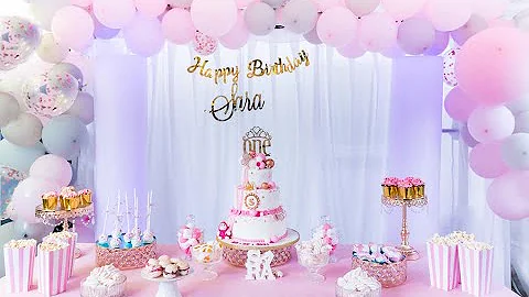 Sara 1st Birthday fun and creative cake decorating...