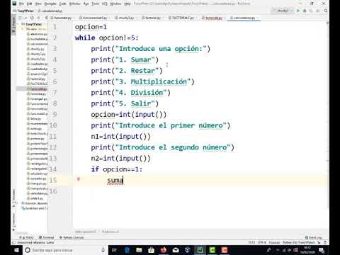 Calculadora Python Pycharm TIC 4 ESO IES Monterroso - YouTube