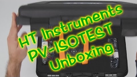 HT Instruments PV ISOTEST Tutorials - Unboxing