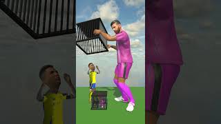 Ronaldo and Messi Who's Trapped Now shorts #animation #funny