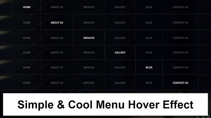 Menu hover effect using jquery mouseover and mouseout