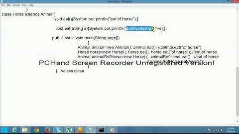 Java Tutorial by Rajan Jain :Overriding in java Demo2 video 10