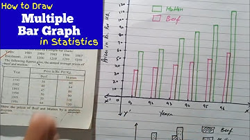 Multiple bar Graph in Urdu / Hindi | Multiple Bar diagram in statistics i.com & b.com @ilmkidunya...
