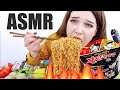 АСМР🔥 Острая Лапша | Fire noodle challenge | Хардкорный мукбанг | Тихий голос | Итинг