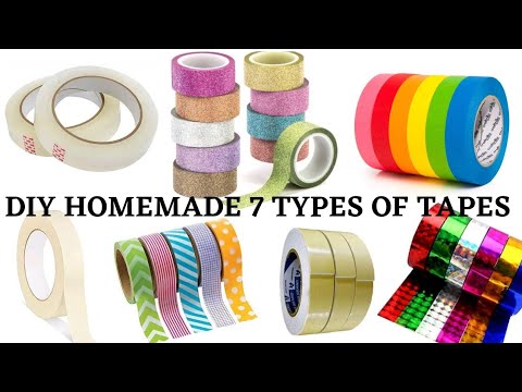 DIY homemade 7 types of tapes in tamil / Making all types of tapes in