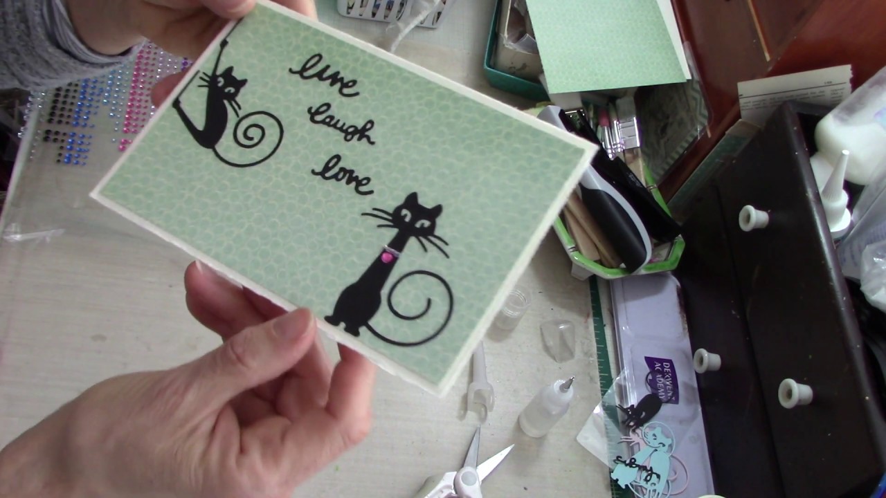 DIY Fun And Easy Card With Die Cuts - YouTube