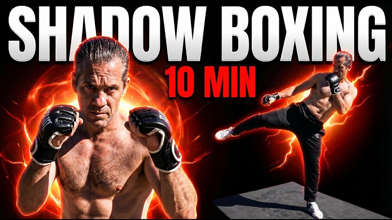 Shadow Boxing Workout at Home (MMA Combos, Kicks & Sprawls) No ...