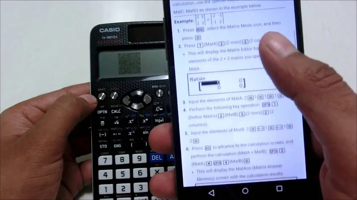Learn how to generate Help Guide QR code on Casio FX 991EX Classwiz Calculator