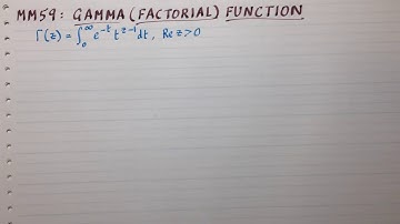 MM59: Gamma (factorial) function