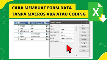 Cara Membuat Form Data Entry Di Excel Tanpa Macros Tanpa Vba Atau Coding