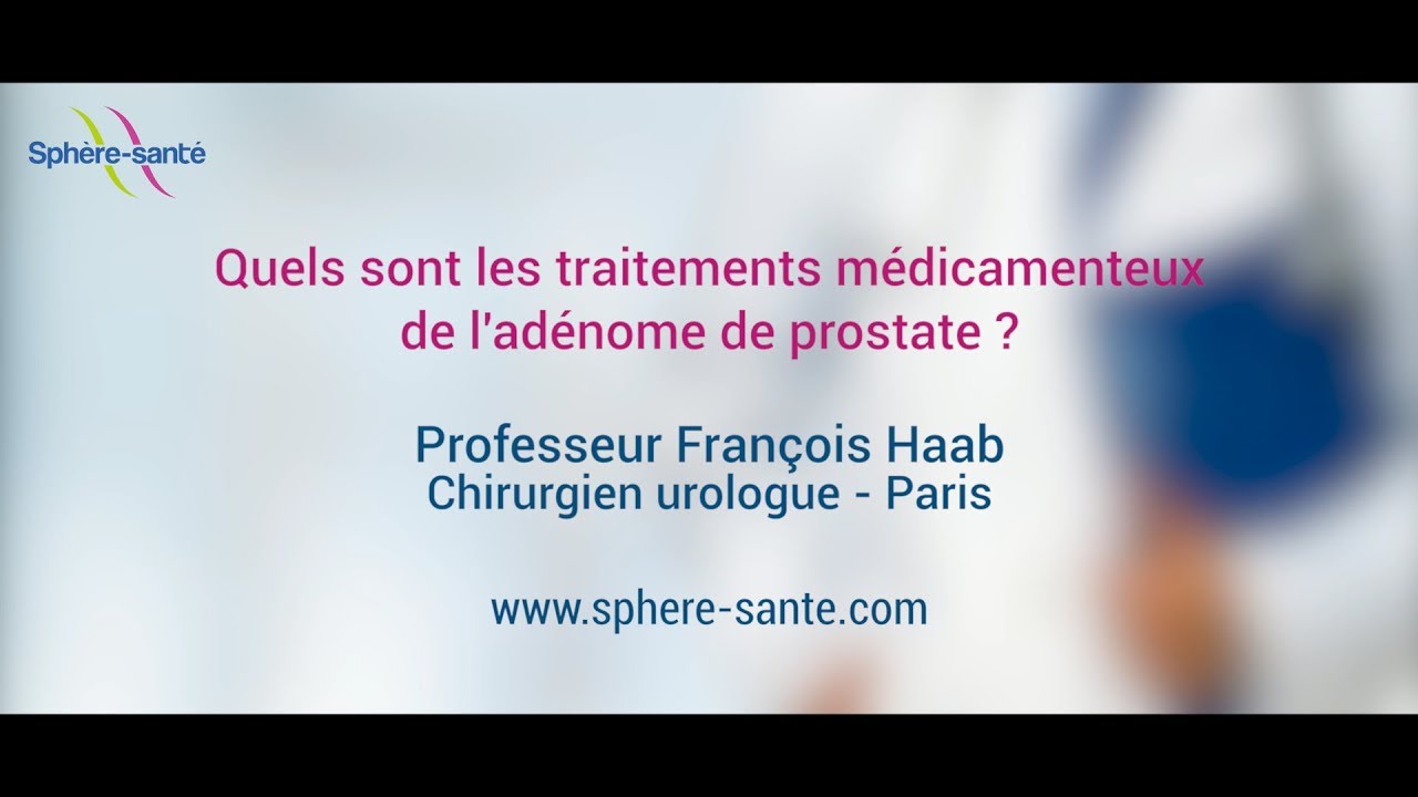 prostate traitement médicamenteux