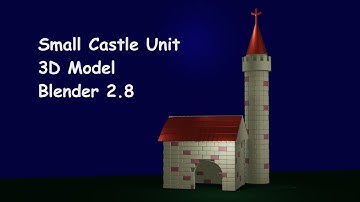 Blender 3D Modeling Small Castle (Beginner Skill) Game Scene