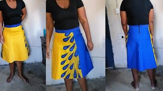 How to cut and sew a 6 panels skirt.. - YouTube