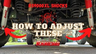 Rancho RS9000XL Shocks Adjustment | How to Adjust Rancho RS9000XL Shocks