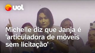 Michelle Bolsonaro diz que Janja é 'articuladora de móveis sem licitação'; veja vídeo