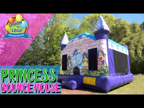 Princess Bounce House | Princess Theme Party | Cinderella Bouncy Castle | Disney Princess Birthday @LaughnLeapAmusements