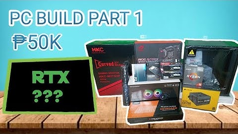 MY FIRST PC BUILD PART 1 - UNBOXING PARTS AND THE BUILD
