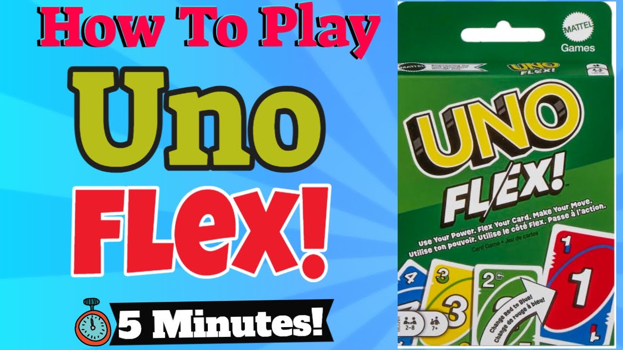 ​UNO Card Game gets flexible with UNO Flex! ​NEW by Mattel! 