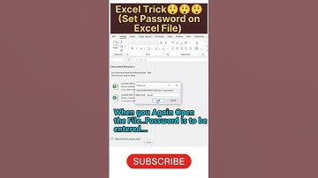ExcelTrick😲#Set Password on Excel File#exceltips#excel#exceltricks#exceltutorial#excelhacks#excel