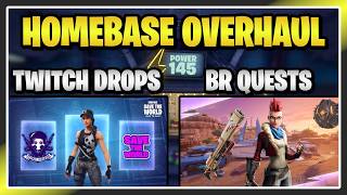 STW IS FREE TO PLAY, HOMEBASE UPDATE, TWITCH DROPS, BR x STW CROSSOVER QUESTLINE