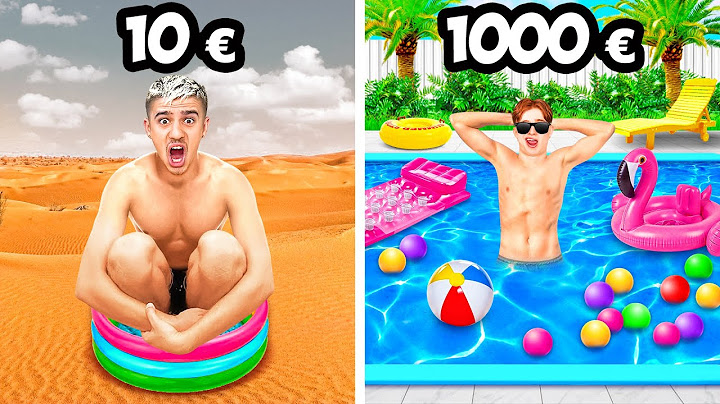 $10 vs $1000 Feste in Piscina! *SFIDA DI BILANCIO*